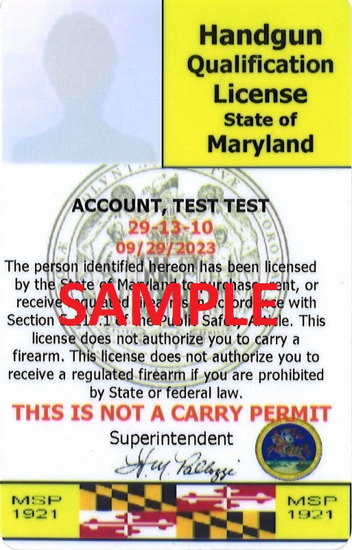 Maryland HQL, Optional Utah CCW North Harford Firearms Training